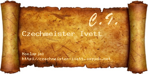 Czechmeister Ivett névjegykártya
